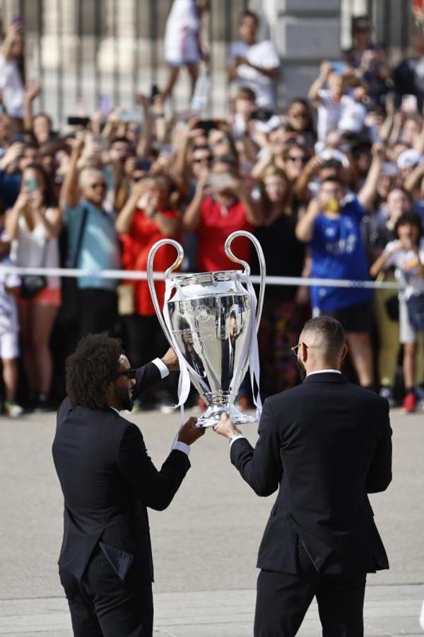 El Real Madrid celebra la Champions con la afición, en imágenes