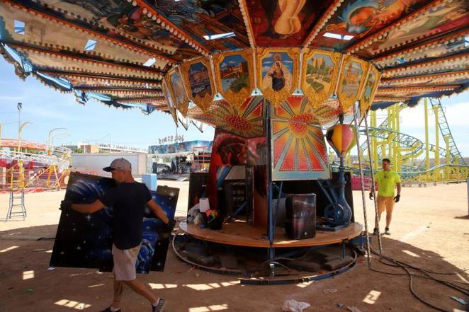 El desmontaje de la Feria de Córdoba, en imágenes