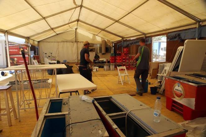 El desmontaje de la Feria de Córdoba, en imágenes