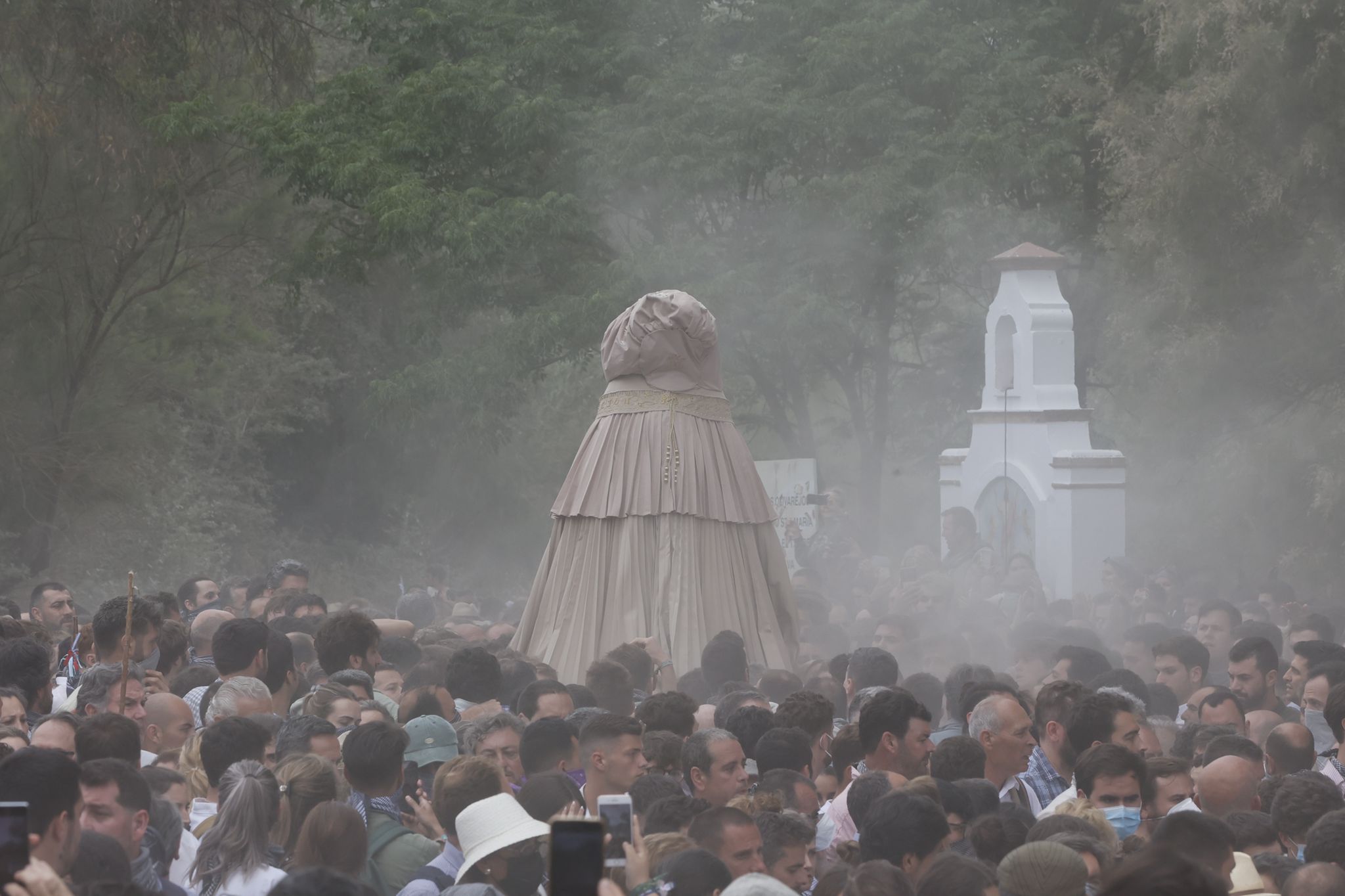 La Virgen del Rocío ya va camino de la aldea