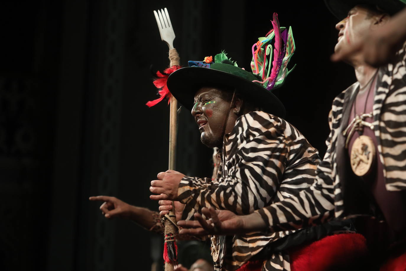 Fotos: Chirigota &#039;Entre sábanas, selvas y ríos... este año vamos al Rocío&#039; en el COAC 2022. Carnaval de Cádiz