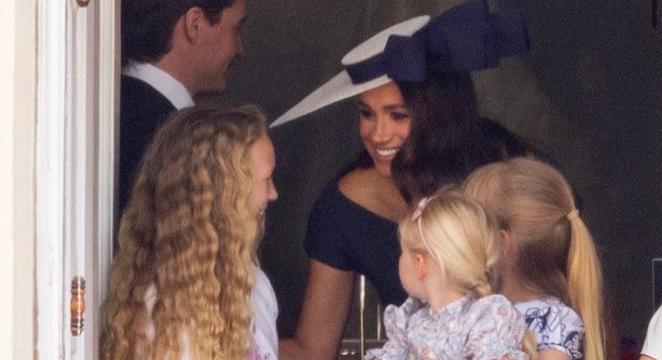 Meghan Markle, en su reencuentro con la Familia Real británica. 