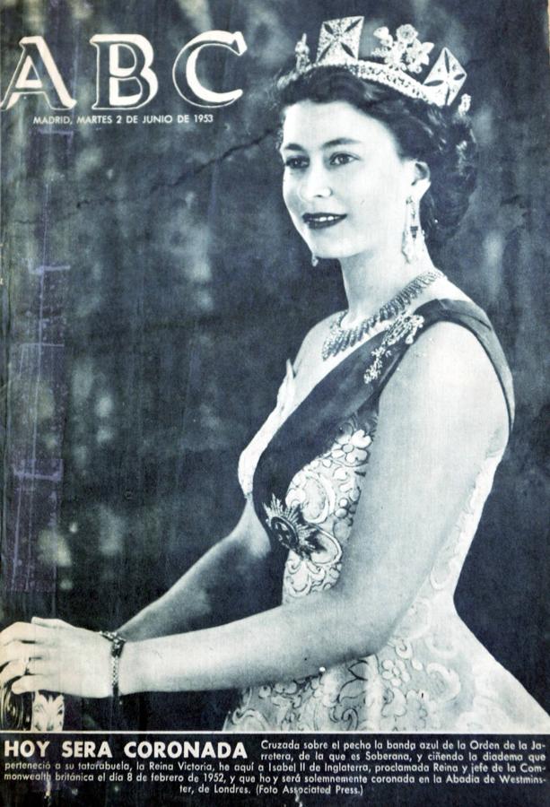 En 1953, y con motivo de la coronación, Isabel II fue portada del periódico ABC. 