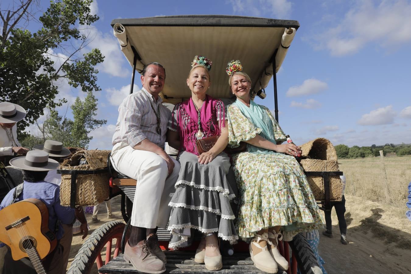 José Luis Sainz,  Carmen Fajardo y Maripaz Sainz