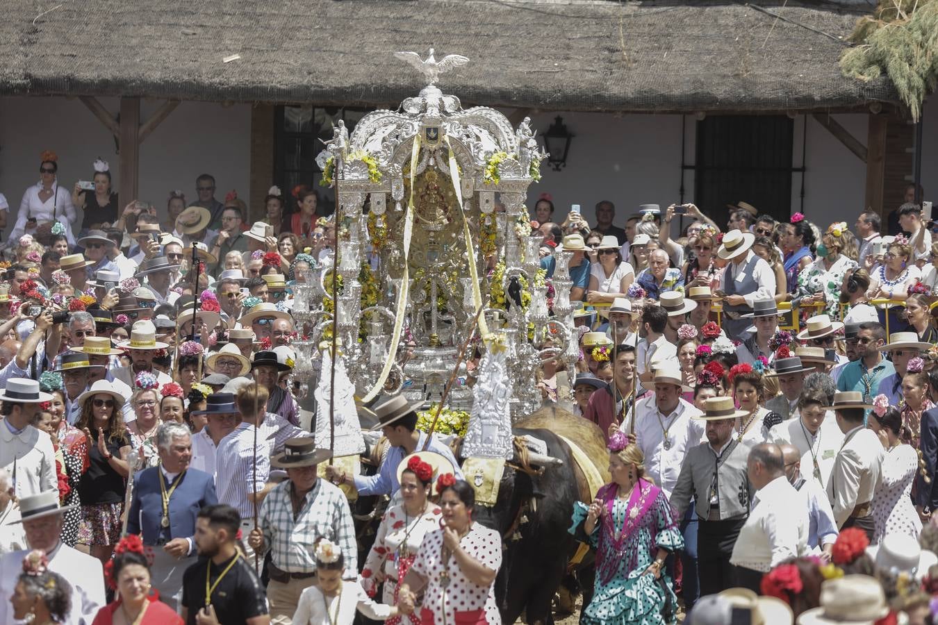 Presentación de las hermandades más antiguas ante la Virgen del Rocío