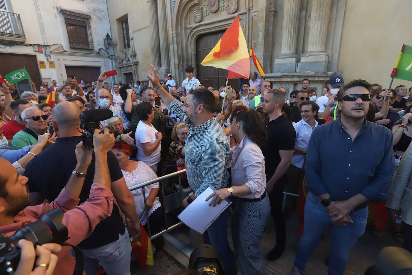 El mitin de Abascal y Olona (Vox) en Córdoba, en imágenes