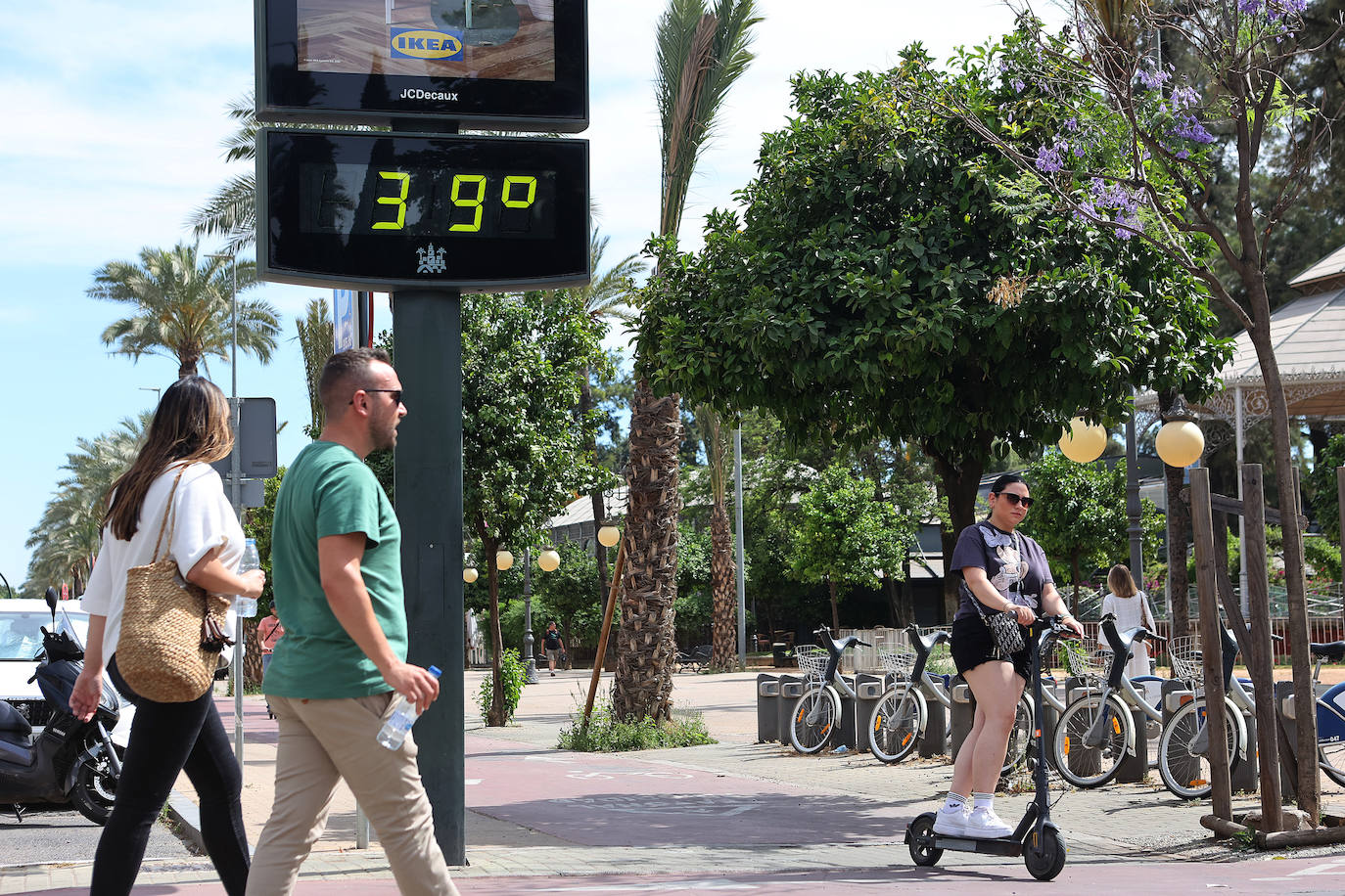 La subida de las temperaturas de Córdoba, en imágenes