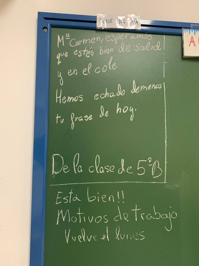 Los mensajes sorpresa con los que despiertan cada mañana los alumnos de un colegio sevillano