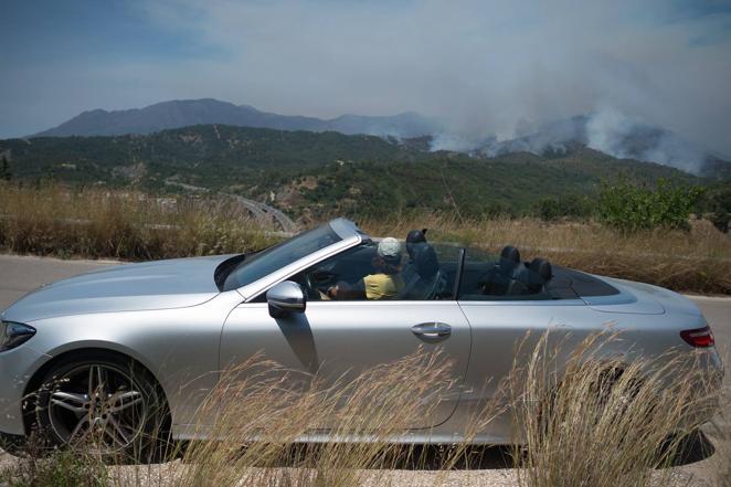 Incendio forestal en Pujerra (Málaga)