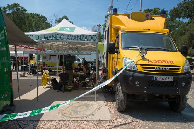 Incendio forestal en Pujerra (Málaga)