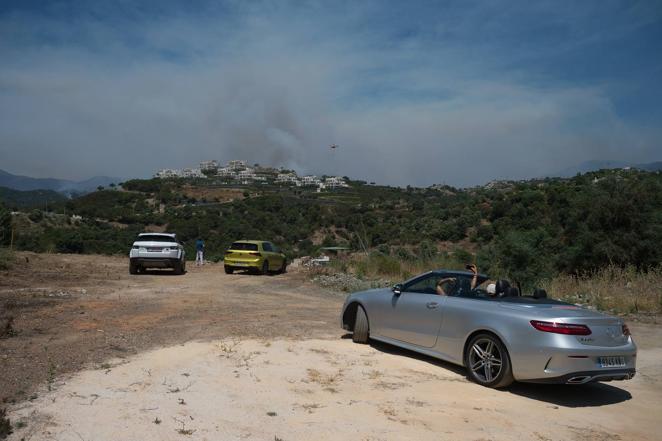 Incendio forestal en Pujerra (Málaga)