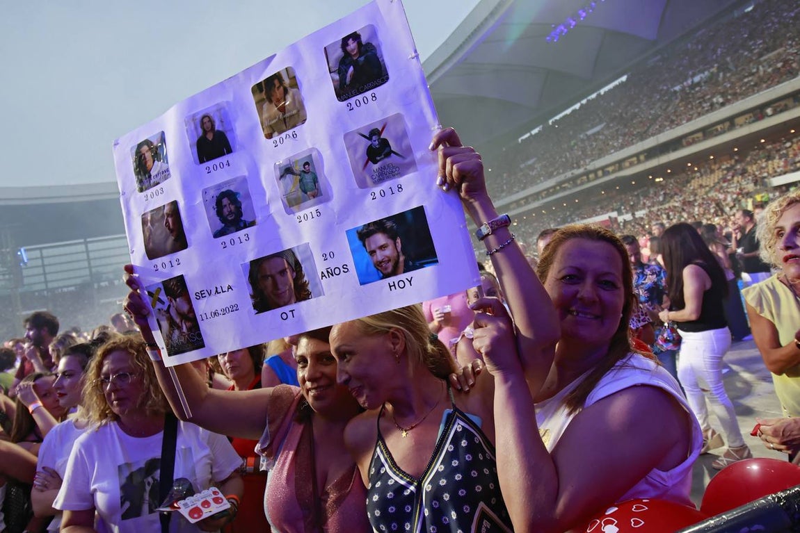 Concierto de Manuel Carrasco en Sevilla, en imágenes
