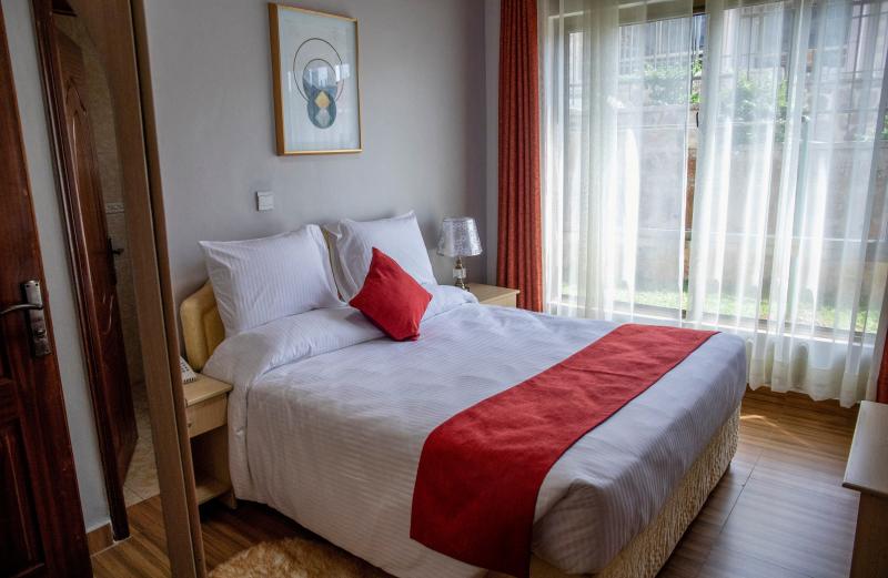 Hotel Hall Mark. Habitación del Hotel Hall Mark en Kigali (Ruanda).