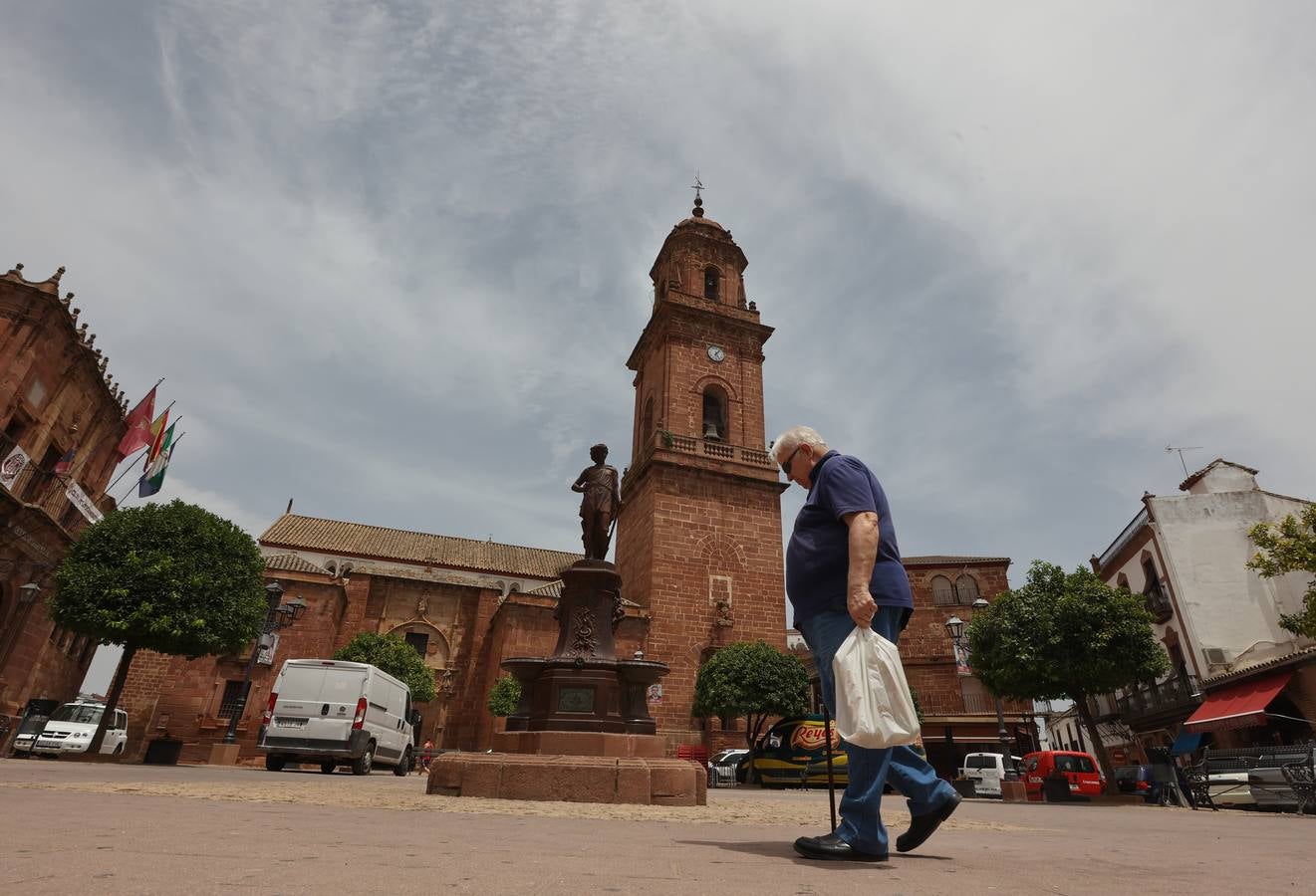 La vida en Montoro bajo el calor intenso, en imágenes