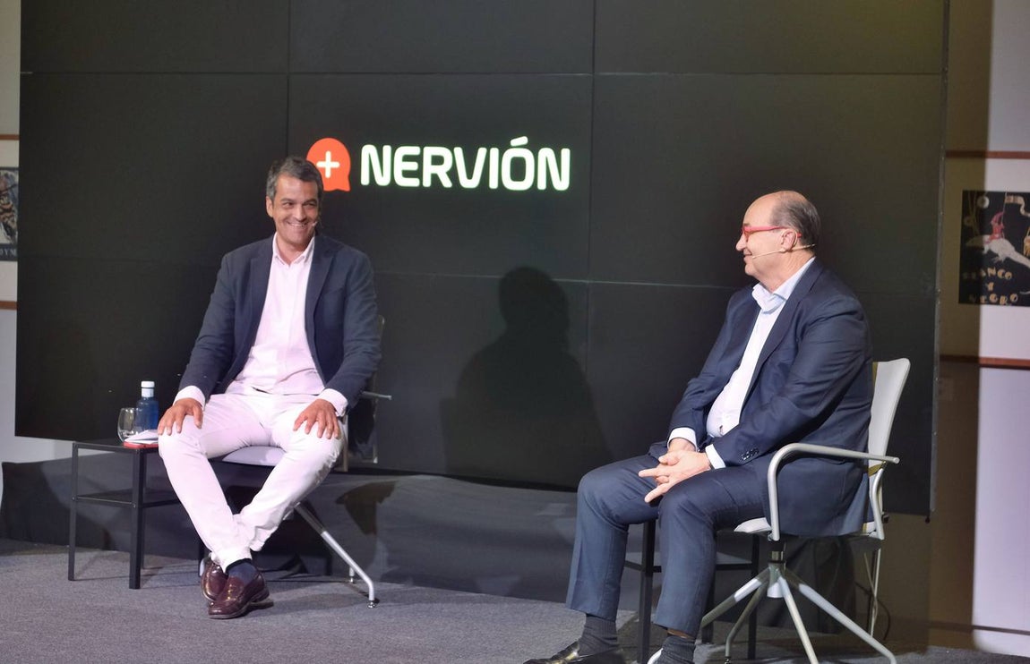 Encuentro con José Castro, presidente del Sevilla FC, en imágenes