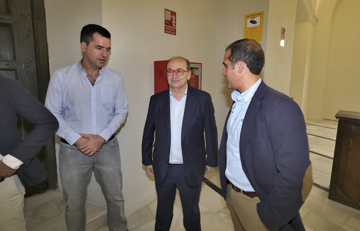 Encuentro con José Castro, presidente del Sevilla FC, en imágenes