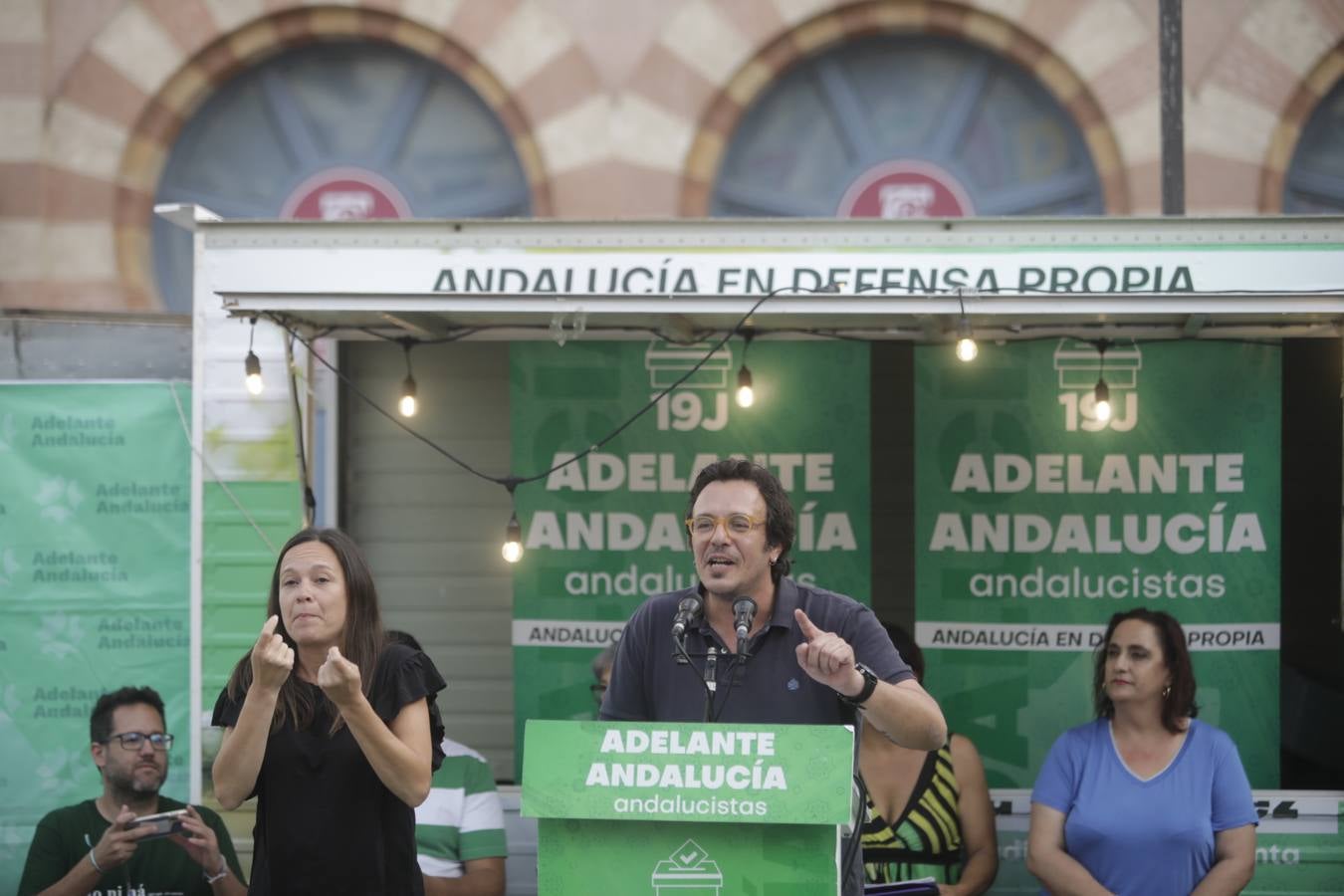 Fotos: Así ha sido el acto de campaña de Adelanta Andalucía en Cádiz