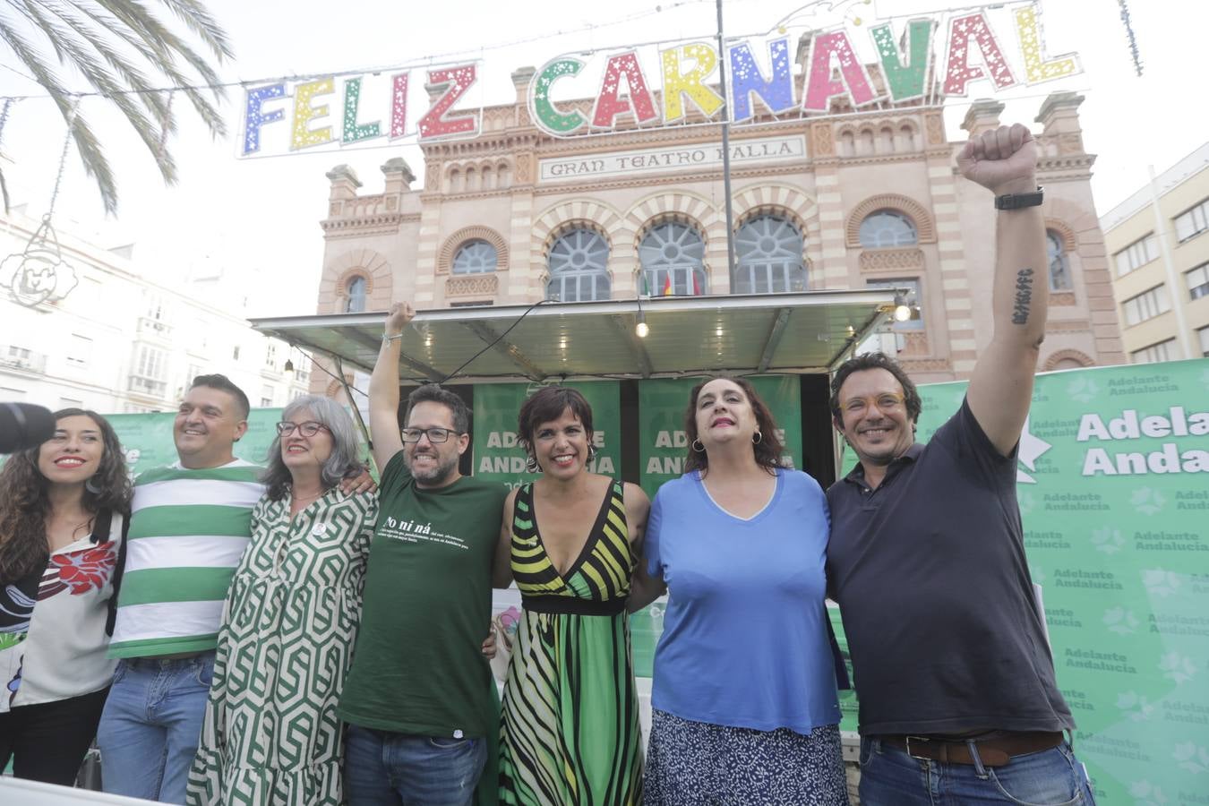 Fotos: Así ha sido el acto de campaña de Adelanta Andalucía en Cádiz