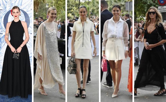 Famosas de medio mundo en Sevilla. Para presenciar el defile de Dior, que presentó este jueves 16 de junio su colección Crucero 2023 en la Plaza de España de la capital andlauza con una gran fiesta, acudieron actrices, modelos, emprearias, 'influencers' y 'socialités' de diversa procedencia. Fotos Gtres.