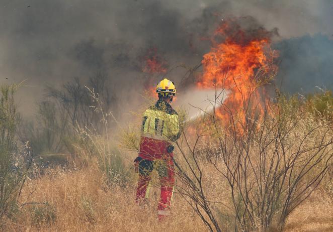 Un incendio pavoroso obliga a desalojar el parque Puy de Fou