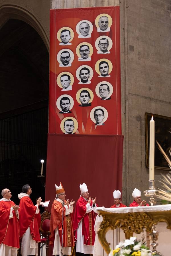 Ceremonia de beatificación de 27 mártires en la Catedral de Sevilla