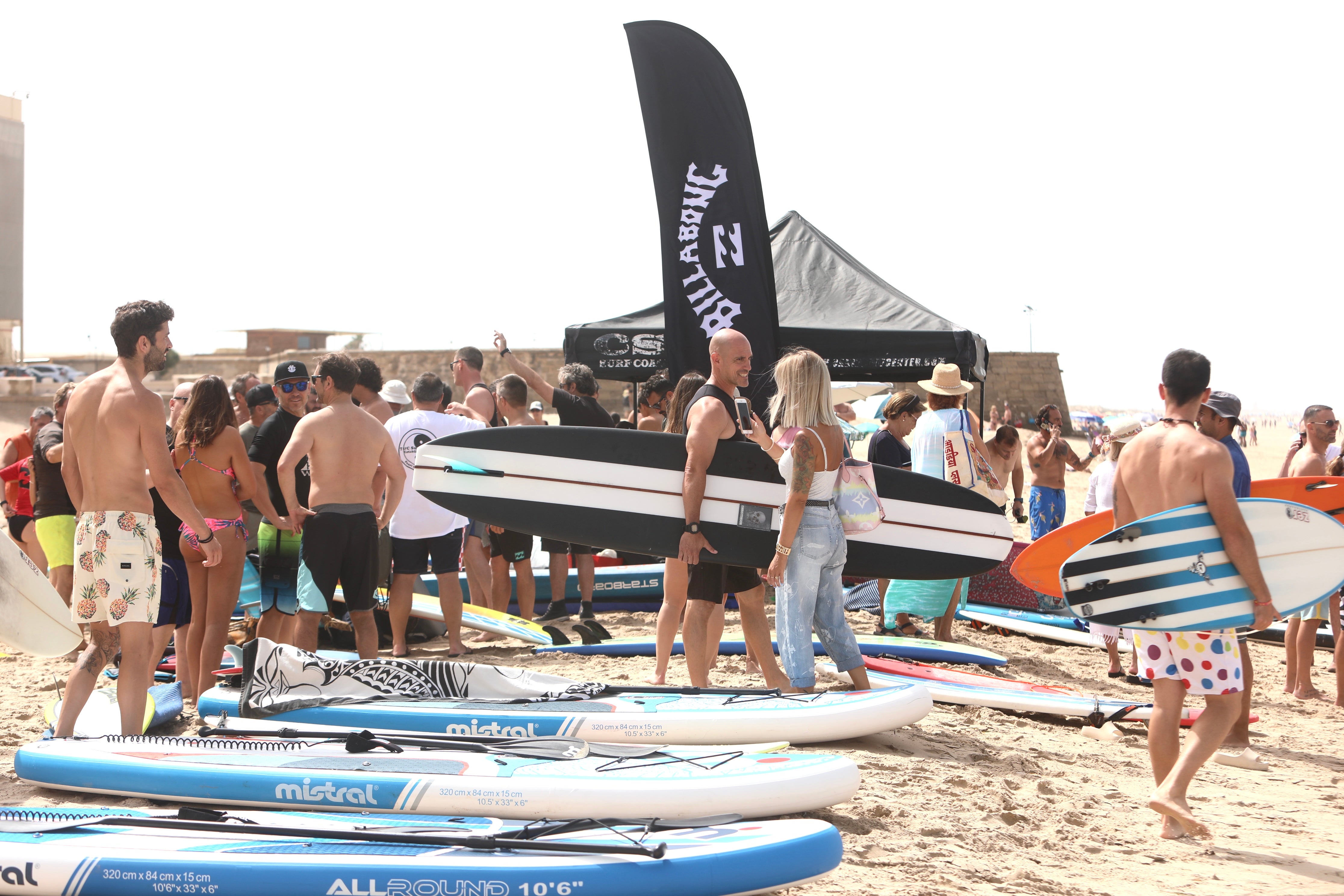 En imágenes: Homenaje a &#039;Bori&#039; en la playa de la Victoria