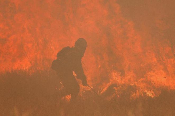 Las duras imágenes del incendio de Zamora