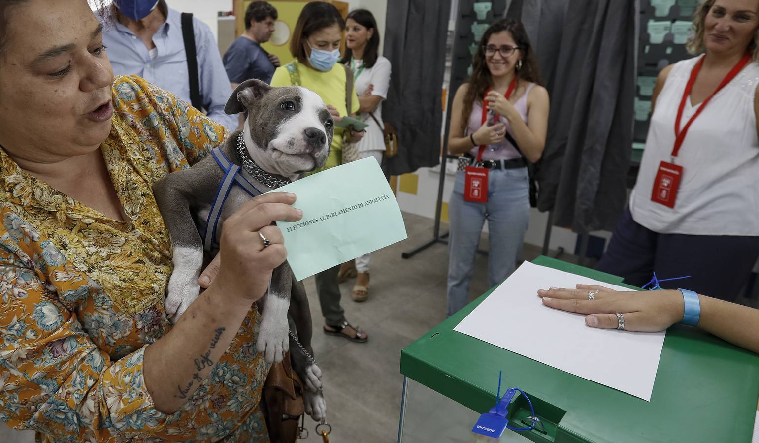 Votaciones durante la jornada electoral del 19J en Andalucía