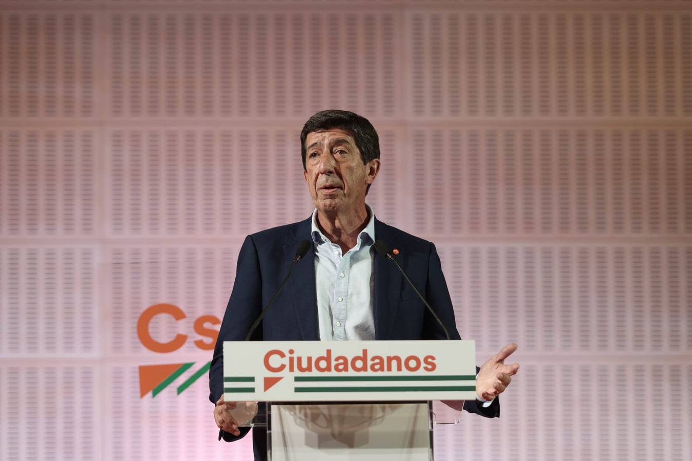 Juan Marín asume la desaparición de Ciudadanos en el Parlamento andaluz, en imágenes