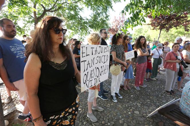 La Plataforma en Defensa del Tajo ha vuelto a recuperar las concentraciones mensuales