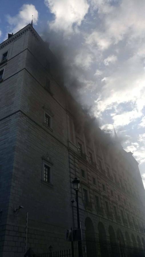 Incendio en el Alcázar de Toledo