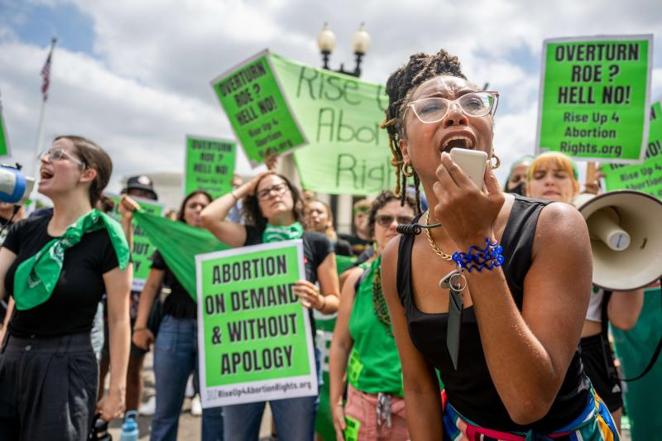 Protestas en Washington por la derogación del aborto en Estados Unidos