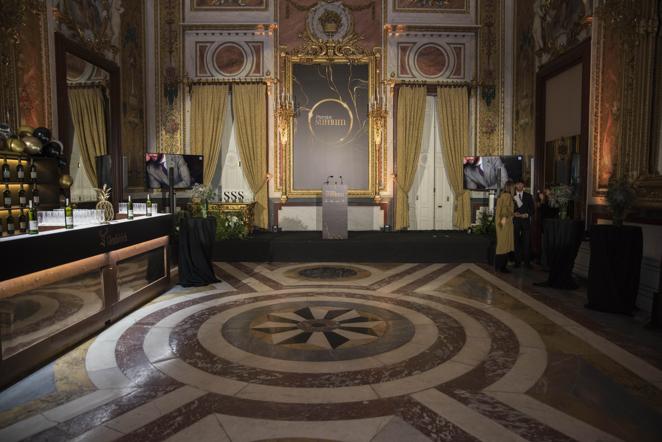 Los mejores momentos de los Premios Summum 2022. Salón de celebración de la gala de los Premios Summum en el Palacio de Santoña.