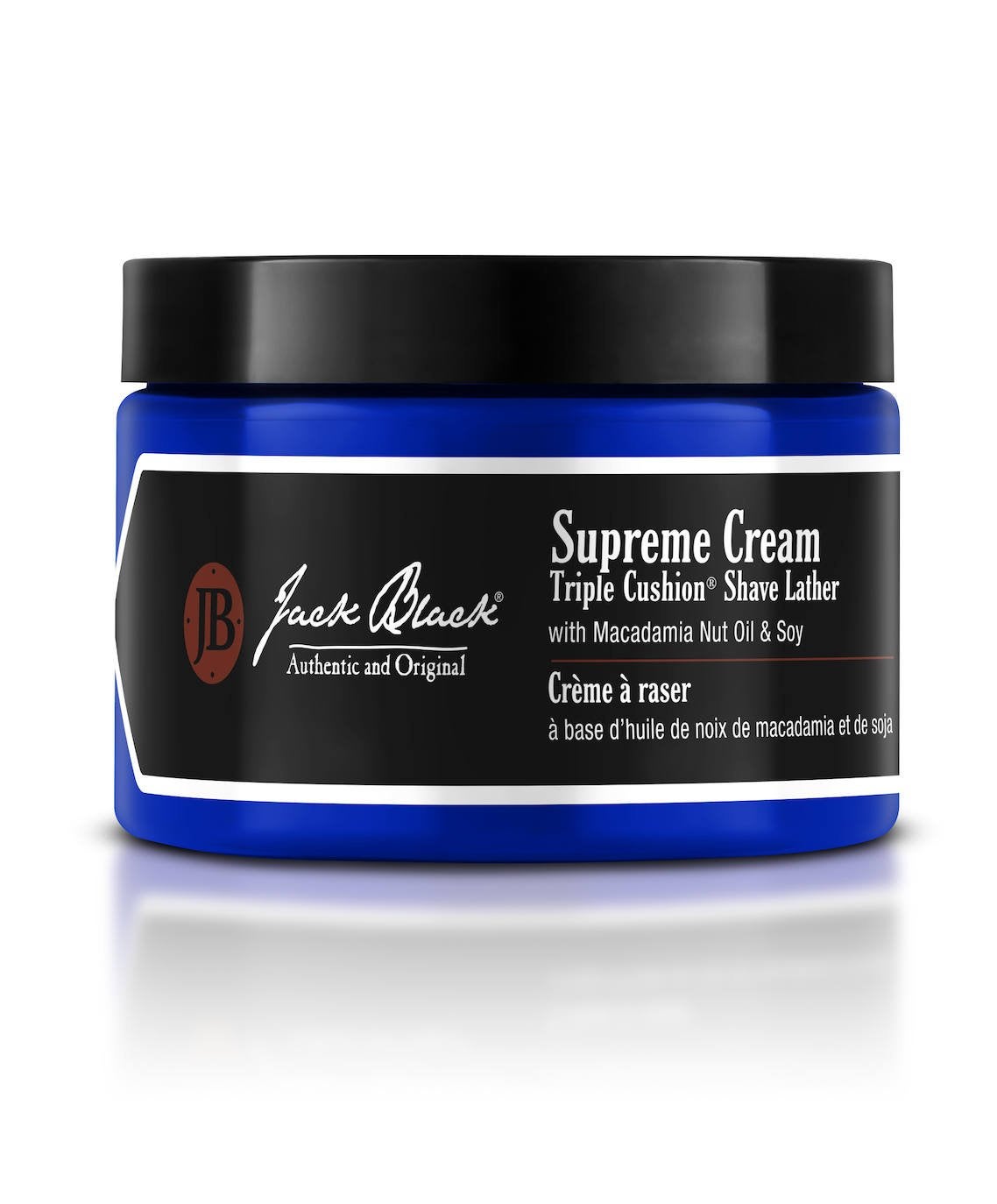 Supreme Cream Triple Cushion Shave Lather de Jack Black. Crema de afeitado con aceites de macadamia y soja Supreme Cream Triple Cushion Shave Lather de Jack Black 36 €, en 5th Essence Square