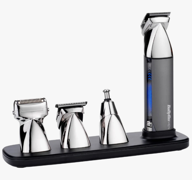 Super-X Metal Series de Babyliss Men. Super-X Metal Series de Babyliss Men, ‘multi groom’ profesional 100% ‘waterproof’ para el cuidado del vello del rostro, la cabeza y el cuerpo. 119,90 €