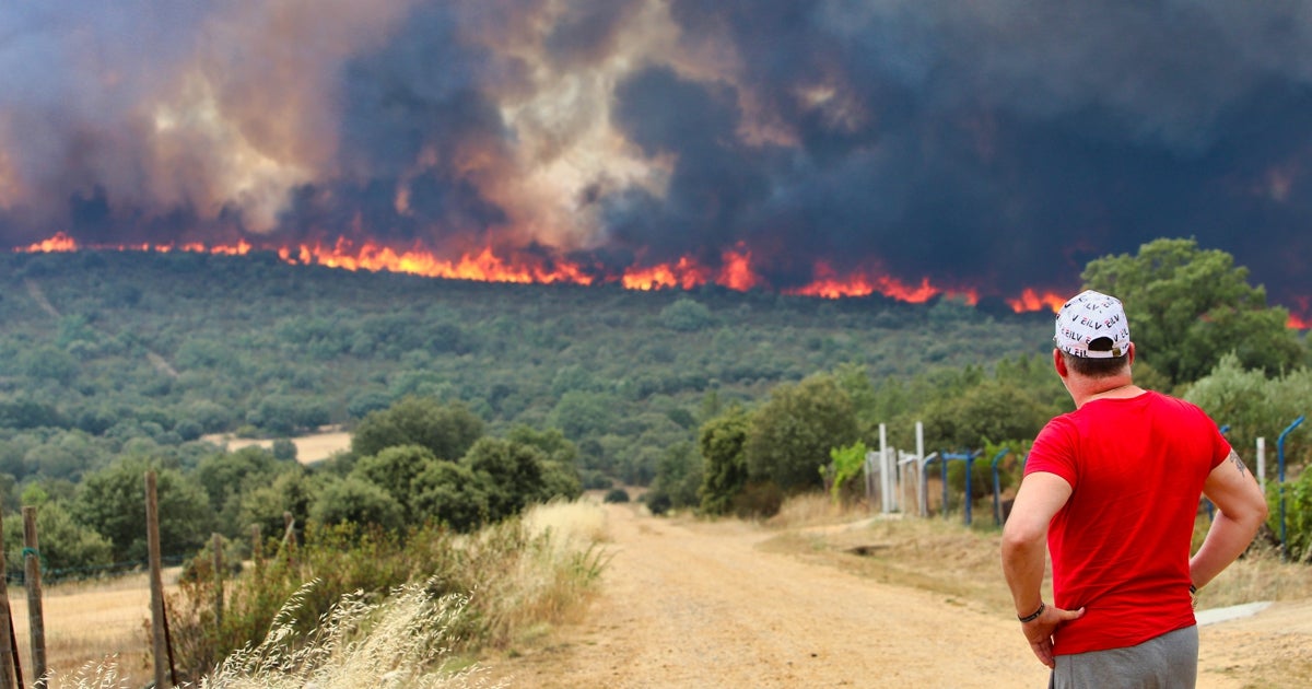 Desalojados veintiún pueblos con más de 4.000 vecinos por el incendio de Losacio