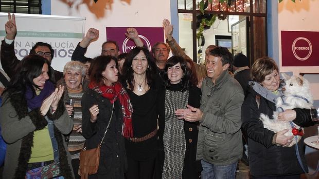 Celebración electoral de Podemos en las últimas elecciones generales