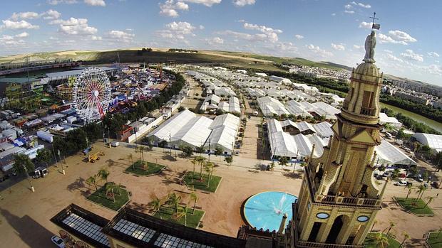 Vista aérea del recinto ferial de El Arenal de una edición anterior