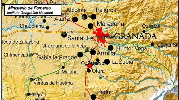 Sentido en varios puntos de la provincia de Granada un terremoto de 2,7 grados