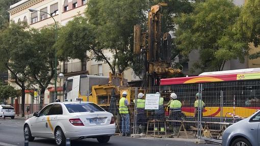 Las obras de la Línea 3 del Metro en María Auxiliadora. Se hicieron en 2009 y se cerraron