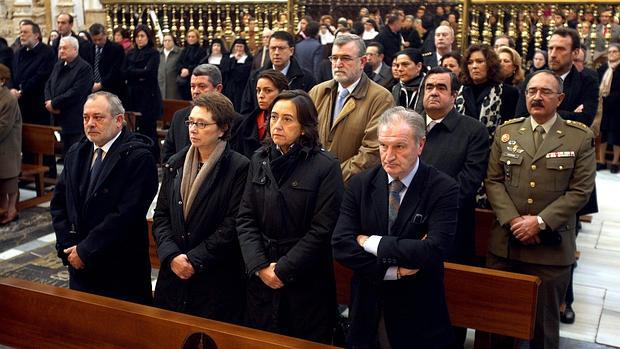 Rosa Aguilar, durante una misa en la Mezquita-Catedral