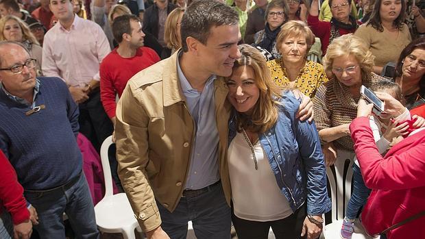 Susana Díaz, ante Pedro Sánchez: «No me gusta perder ni al parchís»