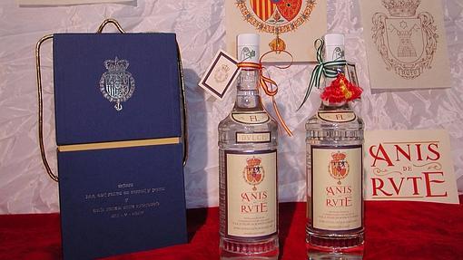 Botellas de anís de Rute