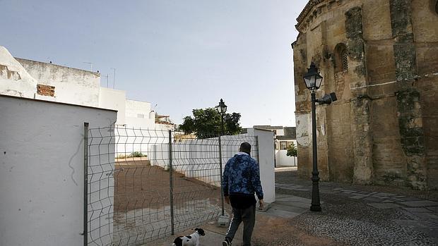 Aspecto del aparcamiento provisional de Santa Marina