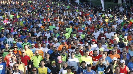 Imagen de los participantes de la Media Maratón de Córdoba