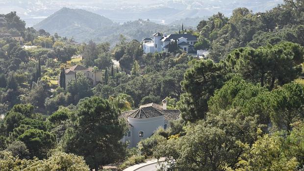 Vista de una parte de la urbanización de lujo, donde hay 230 villas de lujo