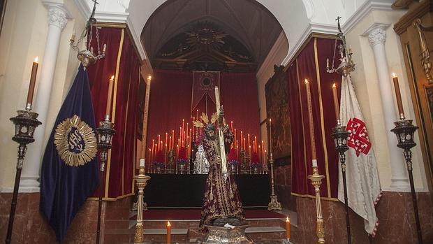 Imagen de Jesús Nazareno en su capilla