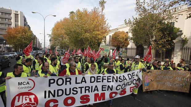 Protesta de los trabajadores de Cosmos