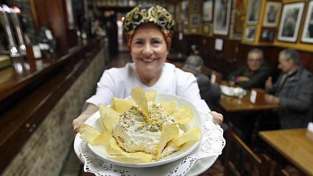 Plato de ensaladilla en la Taberna San Cristóbal