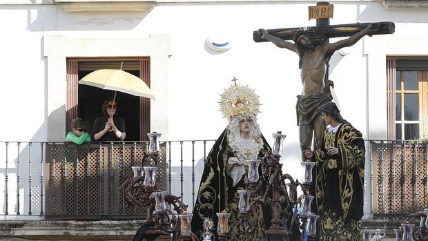 El paso del Cristo de las Penas, un Domingo de Ramos